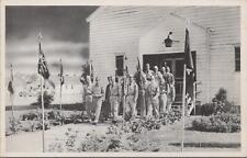 Military Postcard Leaving the Chapel Fort Dix NJ  picture