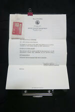 Original 1965 North Dakota Renewal Tag and Paper for 20th Century Fox Films picture