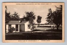 Canandaigua NY-New York, Lake From Sisson's Cabin City Antique Vintage Postcard picture