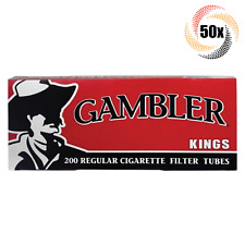 50x Boxes Gambler Full Flavor King Size ( 10,000 Tubes ) Cigarette Tobacco RYO picture