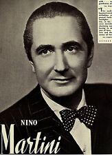 Vintage Music Print Ad NINO MARTINI Tenor 1949 Booking Ads 13 x 9 3/4 picture