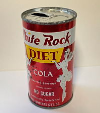 White Rock DIET COLA Pull Tab soda pop can INSERT TAB JUICE TAB  NO SUGAR  RARE picture