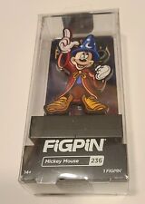 New Mickey Mouse Figpin # 236 Disney Fantasia Magical Sorcerer. In Original Case picture