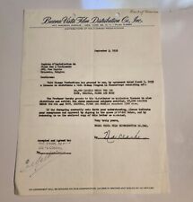 Authentic Vintage 1955 Contract Walt Disney Production 20000 Leagues Under Sea picture