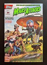 MARS ATTACKS #1 Hi-Grade Poster Intact Earl Norem Cover Topps Comics 1994 picture