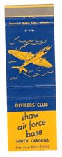 Matchbook: Army Air Force Officers' Club Shaw Field - Sumter, SC picture