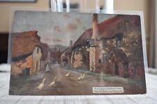 The Old Ship Inn Porlock Somersetshire England - C 1910 Oilette Postcard picture