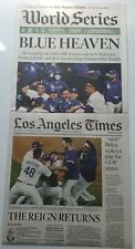 Los Angeles Dodgers 2020 World Series Champs LA Times Newspaper 10/28/20 picture