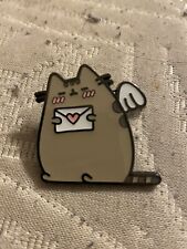 Pusheen Love Letter Wings Blushing Cat Valentine Mystery Enamel Pin picture