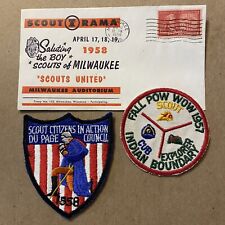 1950s Boy Scouts of America Patch First Day Issue Lot Vintage 1957 1958 Midwest picture