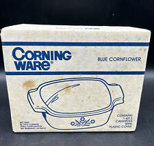 CORNING WARE 1 Qt Blue Cornflower Casserole Dish & Cover (Rare Vintage) Sealed picture