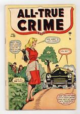 All True Crime #31 VG 4.0 1948 picture