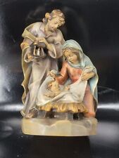 Sacred Art Caravaggio, Italy Nativity Scene Wood Figure picture