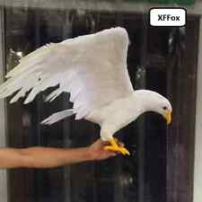 big simulation white foam&feather wings eagle model bird gift about 45x90cm picture