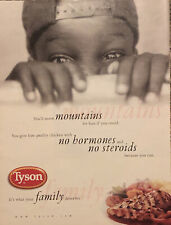 PRINT AD 2000 Tyson Chicken What Your Family Deserves No Hormones Or Steroids picture