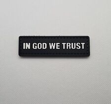 In God We Trust 3D PVC Tactical Morale Patch – Hook Backed picture