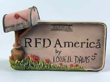 Schmid RFD America Porcelain Sign Plaque Autographed Dated by Lowell Davis 1980 picture