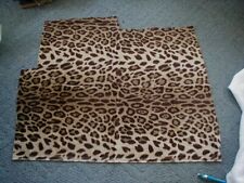 vintage upholstery fabric remnant leopard print 29 x 21 picture