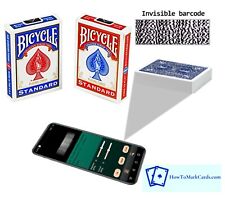 Infrared Barcode side marked Bicycle cards  Luminous Ink - Magic picture