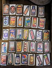 1974 Wacky Packages  6th Series Complete Set Of 33 Tan Back Stickers w/Puzzle picture