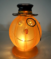 Vintage Halloween Light-Up Pumpkin Jack-O-Lantern Flashing Eyes Makes Sounds 8