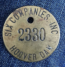 HOVER DAM  1930's Employee Badge + 