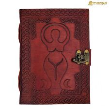 Medieval Leather Journal with Lockable Closure Diary Paper Notebook Book Brown picture