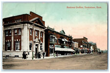 c1910 Business Section Saskatoon Saskatchewan Canada Antique Posted Postcard picture