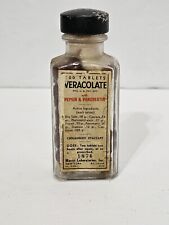 Vintage 1874 Veracolate Bile Salts Bottle Marcy Laboratories EXTREMELY RARE  picture