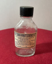 Vintage Elix Terpin Hydrate &Codeine N.F. Medicine Bottle 4” tall picture