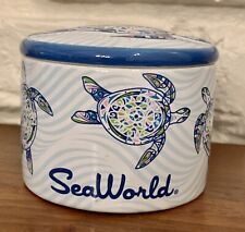 Seaworld Souvenir Trinket Box Sea Turtle 2.5” X 3” Sea World picture
