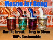 Water Pipe - Unique Mason Jar Glass  Ice Bong Customizable (read Description) picture