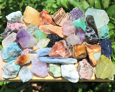 Bulk Mixed Crafters Collection: Gems Crystal Natural Rough Raw HUGE 5 lb Lot picture