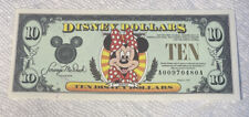 1998-AA Block. $10 Disney Dollars. Minnie. Disneyland. CU. picture