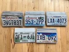 Set of 50 Wholesale License Plates from 5 Different States - 10 of Each State picture
