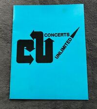 1970's Rare R&B Concerts Unlimited Booklet picture
