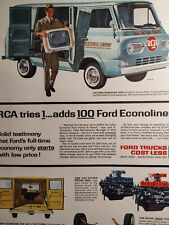 Vintage 1962 Ad Advertisements FORD TRUCKS Econoline Vans Front Cover January picture