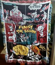 Vintage Pinky And The Brain Throw Blanket 1996 Warner Bros Sample Rare  picture