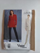 Vogue American Designer Calvin Klein Pattern 2031 Uncut 6-8-10 Jacket Pants picture
