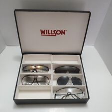 Vintage WILLSON Safety Glasses Lot of 4 Spectra, Gemini, Spectra II, UVEX w case picture