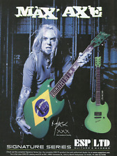 2001 Print Ad of ESP LTD MC500 Max Cavalera Soulfly Signature Guitar picture