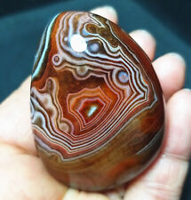 TOP 84.3g Natural Polished Silk Banded Lace Agate Crystal Madagascar A2073 picture