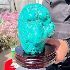 3.70LB Large Natural Blue Green Turquoise Green Crystal Gemstone Specimen Base picture