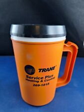 Vtg Trane Heating And Cooling 22 Oz. Travel Coffee Insulated Mug *559 picture