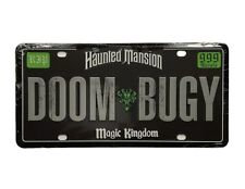 Disney The Haunted Mansion Magic Kingdom License Plate DOOM BUGY Embossed NEW picture