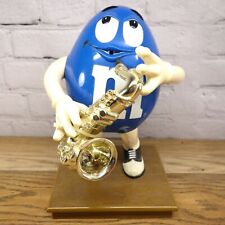 M&M Vintage Blue M And M Playing Saxophone Official Candy Dispenser  picture