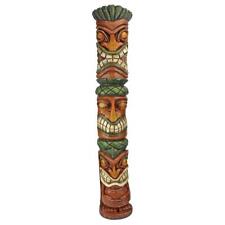 Mahalo Tiki Large: Exotic Hawaiian Totem Primitive Tiki Garden Yard Pool Statue picture