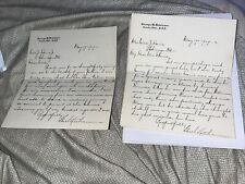 2 1919 Condolence Letters by Toledo Ohio Valentine Theater Owner to Chicago picture