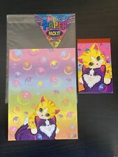 Vintage Lisa Frank Paper Pack Kit 2 Kittens 2 Sheets of Paper and Small Note Pad picture