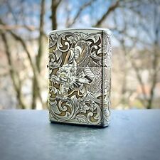 Zippo Dragon petrol lighter with deep laser engraving picture